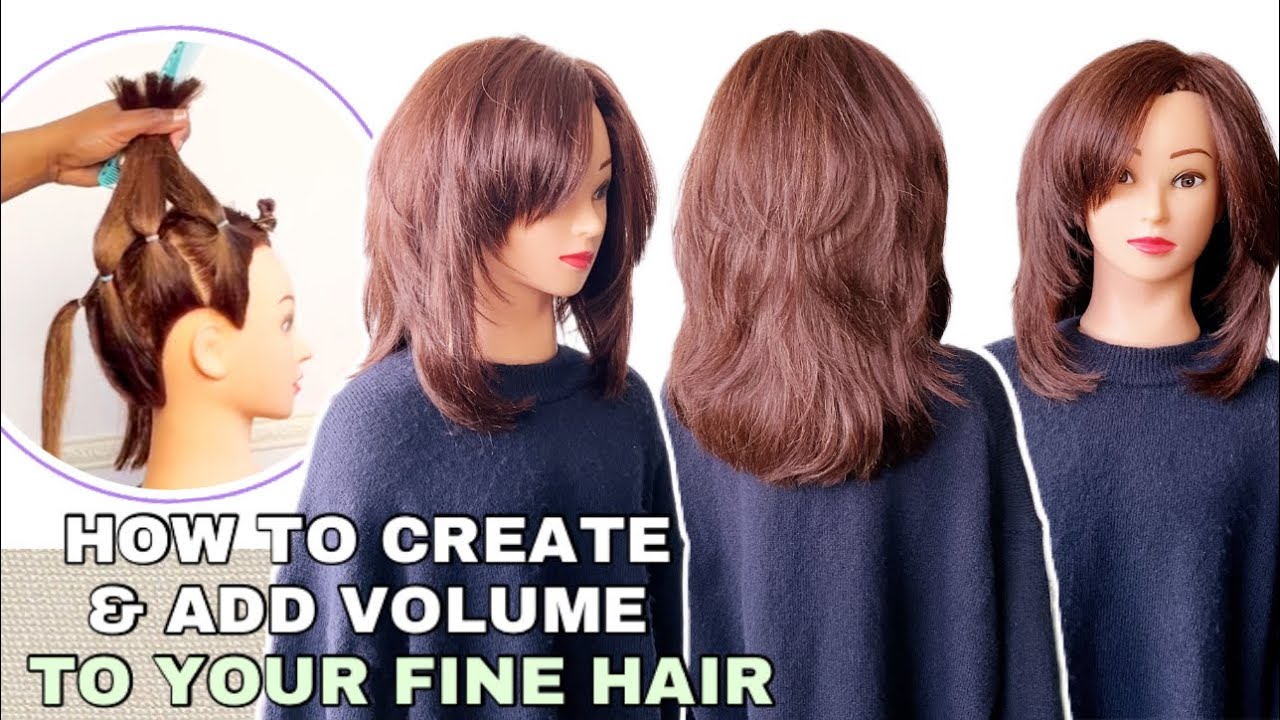🆕EASY TECHNIQUE TO ADD VOLUME TO YOUR FINE HAIR - 90 /45 DEGREE ANGLE/ LONG & SHORT LAYERS