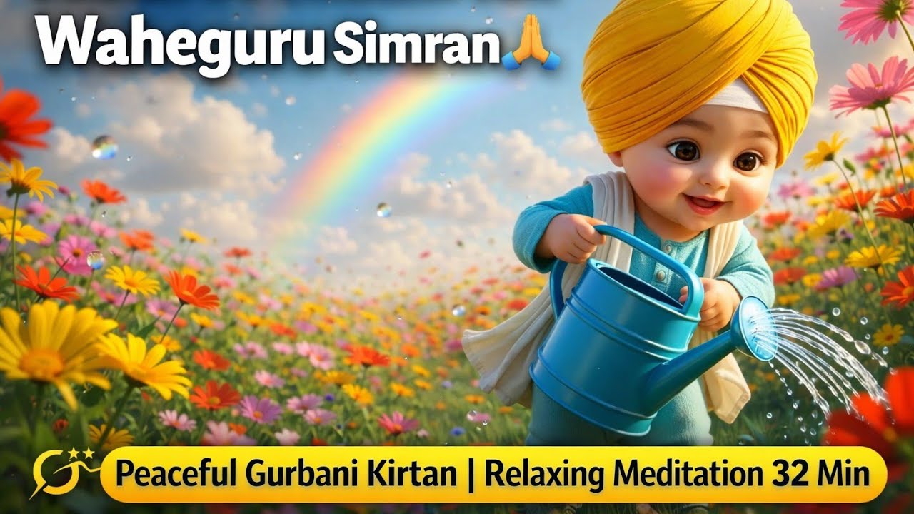 Subah Se Shaam Tak Waheguru Simran 💛 | 32 Minutes Peace & Positivity
