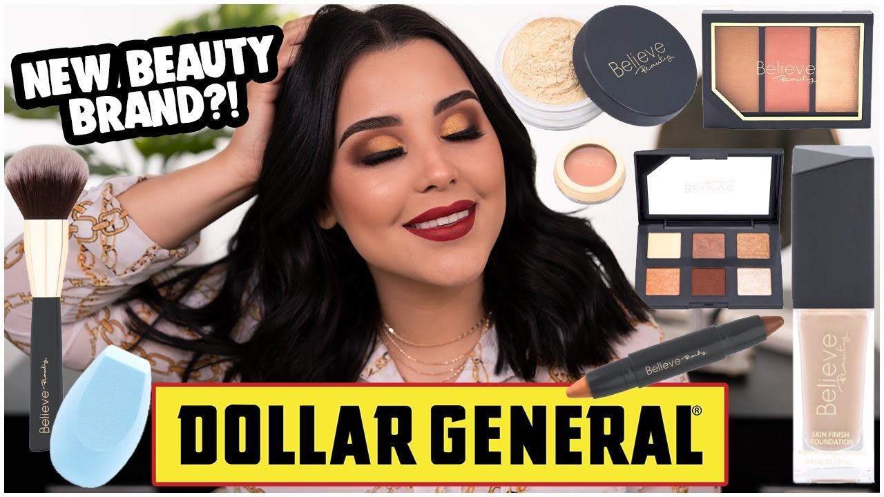 FULL FACE TESTING NEW DOLLAR GENERAL MAKEUP: NOTHING OVER $5 BELIEVE BEAUTY MAKEUP! | MakeupByAmarie