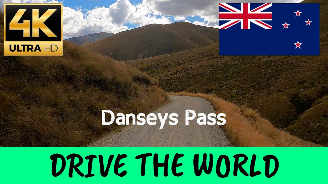 Danseys Pass - North Otago & Central Otago, New Zealand - 4K 60p