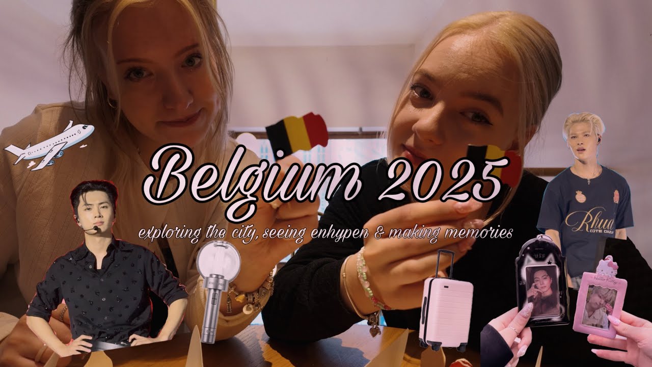 Belgium 2025~ Enhypen walk the line tour travel vlog! part 1