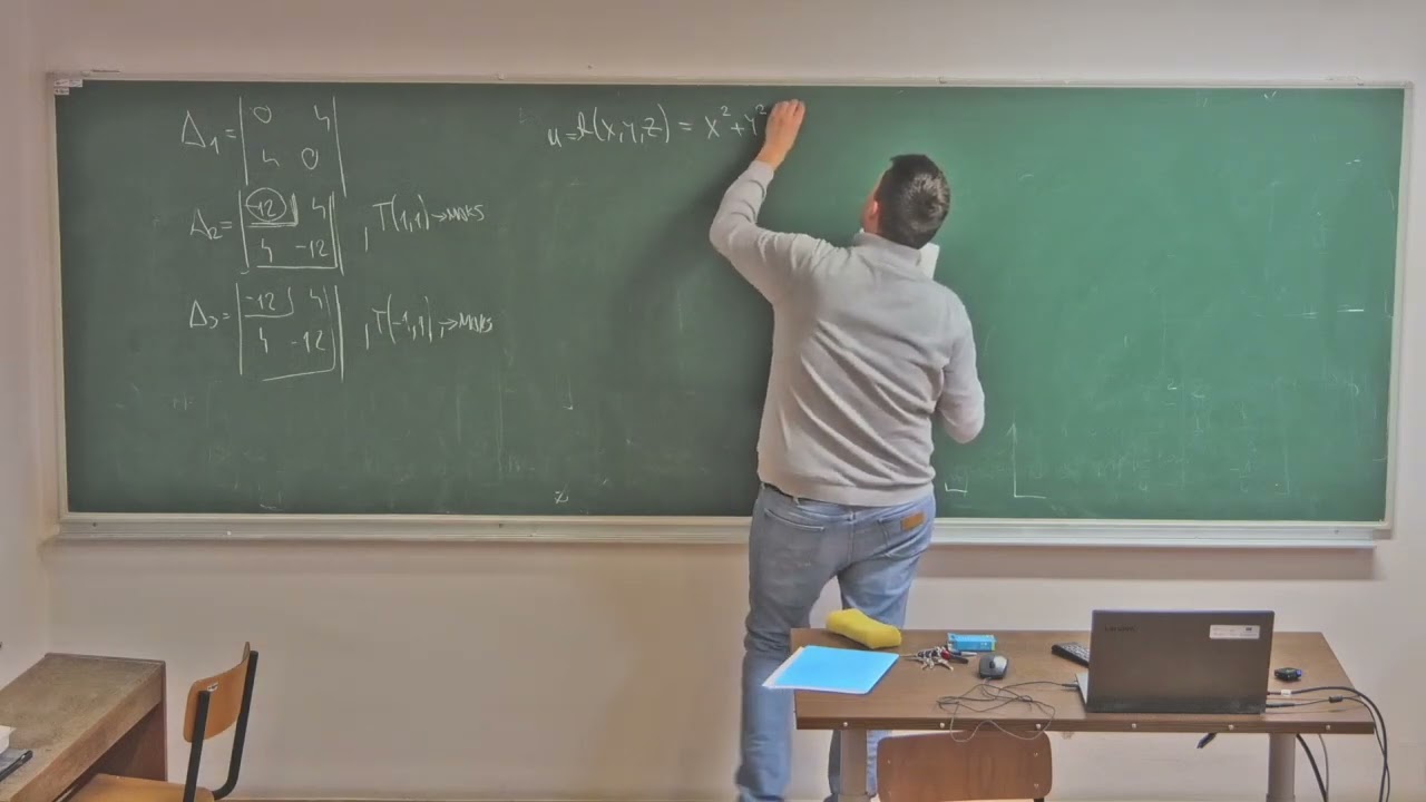 Matematička analiza - ekstremi funkcije više varijabli, vezani ekstremi, Lagrangeova metoda