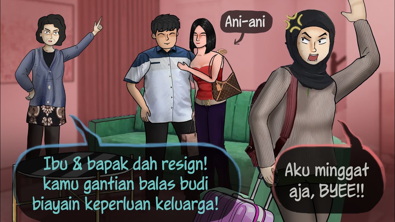 KELUARGA TOXIC - kurang kasih duit dikata anak durhaka | Kartun Animasi Drama Sandwich Generation