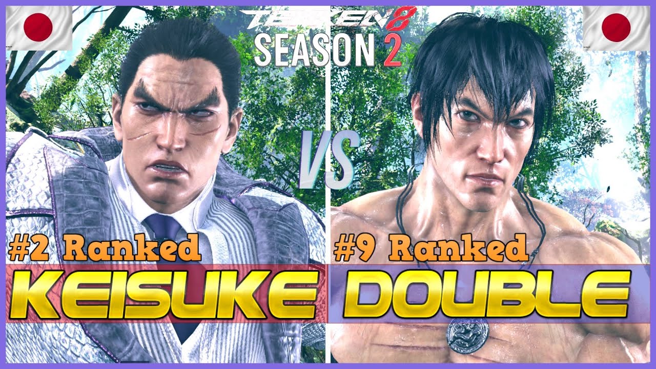 Tekken 8 Season 2 ▰ KEISUKE (#2 Ranked Kazuya) Vs DOUBLE (#9 Ranked Law) ▰ High Level Gameplay