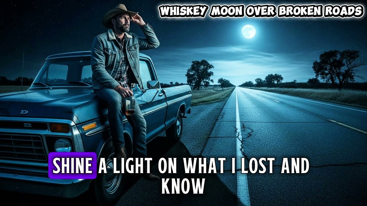 Whiskey Moon Over Broken Roads #countrymusic #relaxingmusic