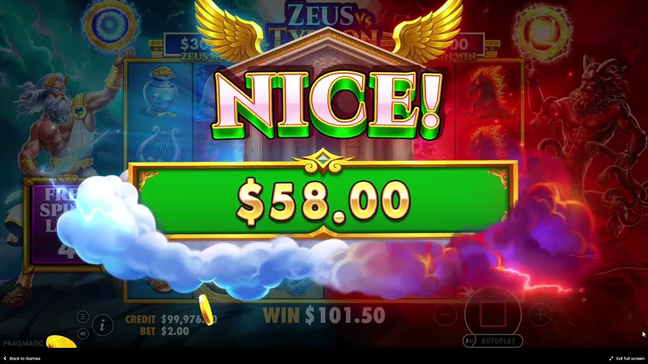 ZEUS vs TYPHON -  Slot Gameplay & Big Win Potential! - Pragmatic Play