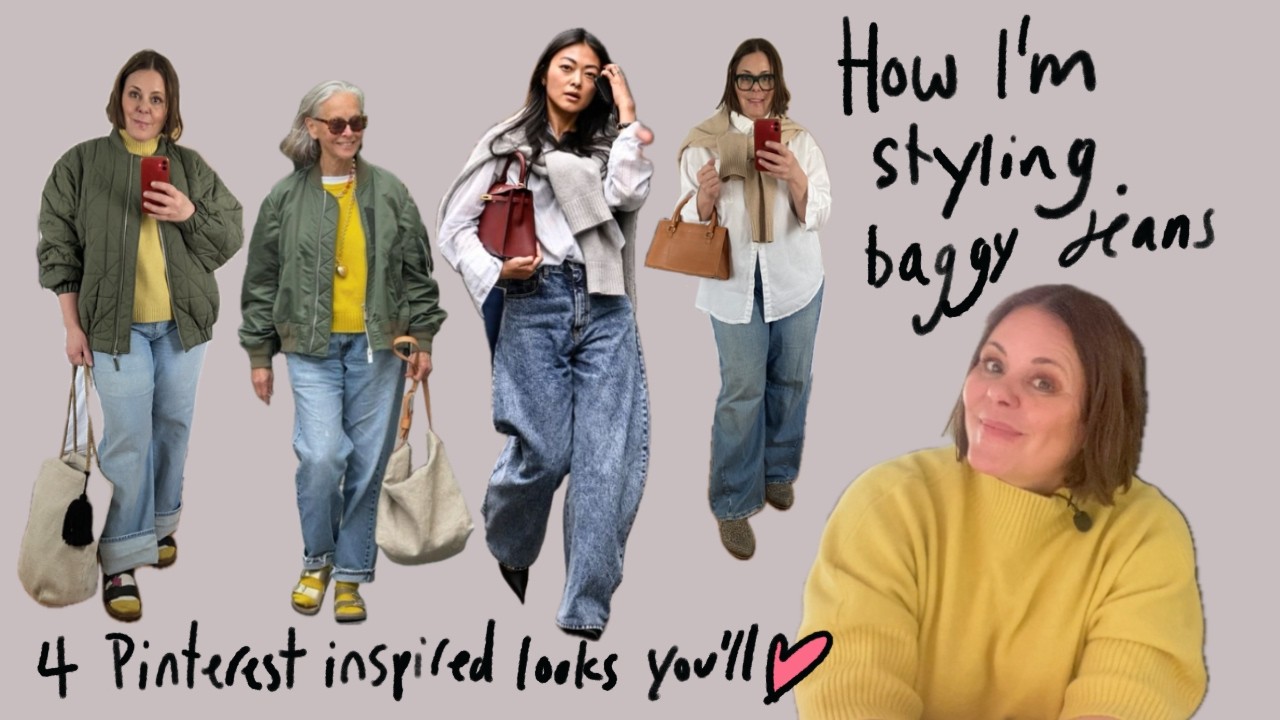 How I Style baggy Jeans..4 Pinterest inspired Looks You'll Love
