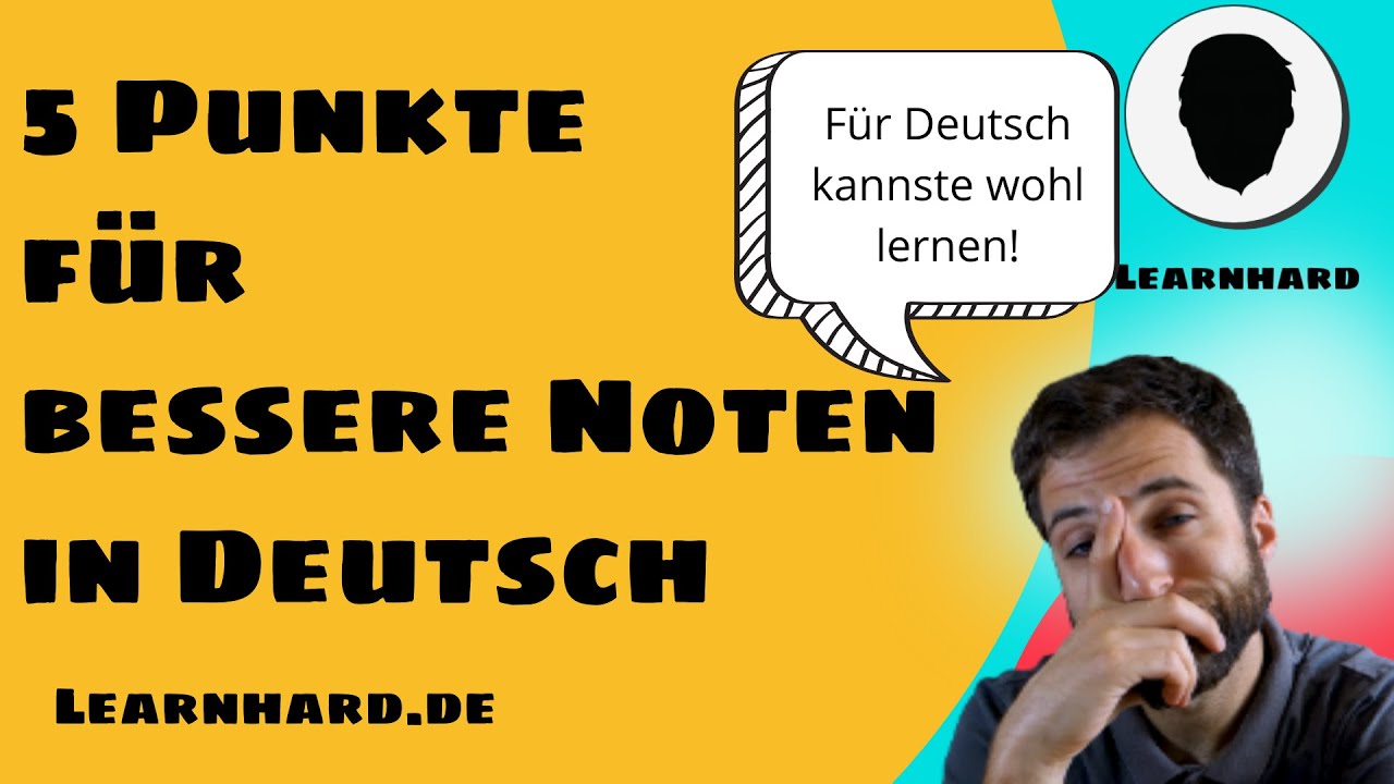 Schulaufgaben Deutsch: Mit den diesen 5 Punkten bekommst du bessere Noten - Vorbereitung und Prüfung