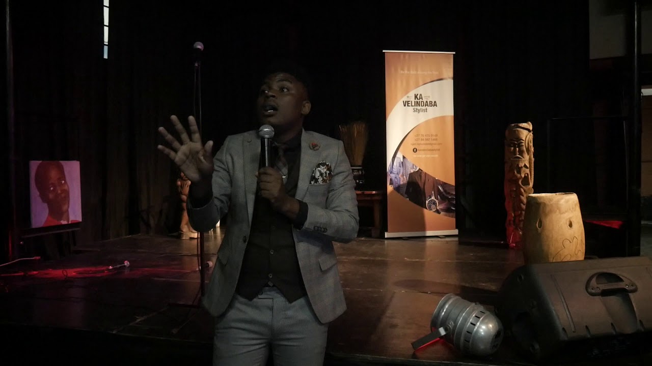 Zamani Mzobe - Ngifuna Intombi live at Durban Poetry Show 2men Show