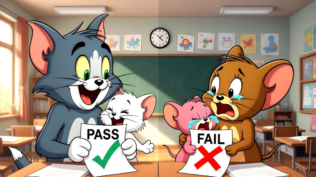 Tom and Jerry Moral Story Film l Poor Tom's Kiddy Became Topper 