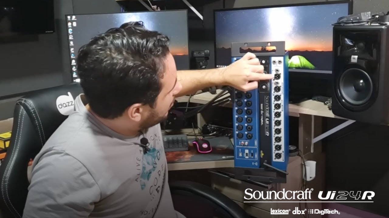 Saídas AUX e  Roteamento na Soundcraft UI24r - PATCHING