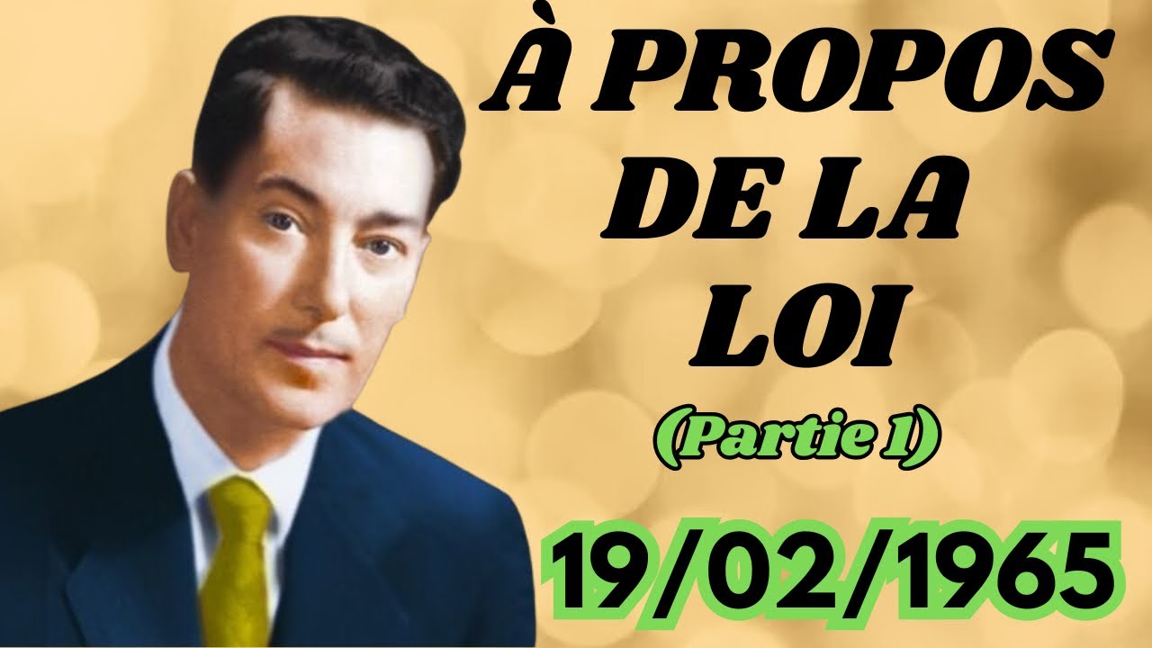 Neville GODDARD Parle de la LOI #conference