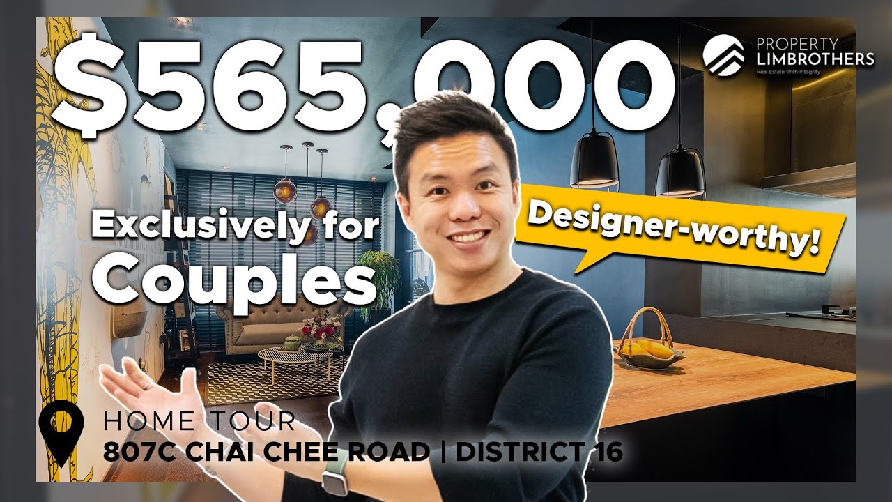 Тур по домам в Сингапуре HDB | 3 комнаты — Безумный ремонт для пар! | 565 тыс. долларов, 807C Cha...