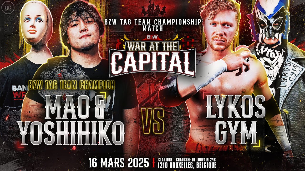 [FULL MATCH] YOSHIHIKO & MAO vs LYKOS GYM - BZW War at the Capital