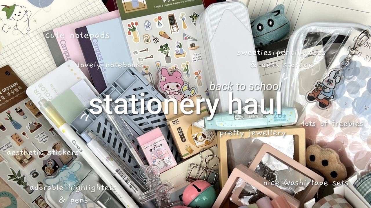 Huge Stationery Haul 🤍📦🛒 Back to School 2023 ft. Stationery Pal