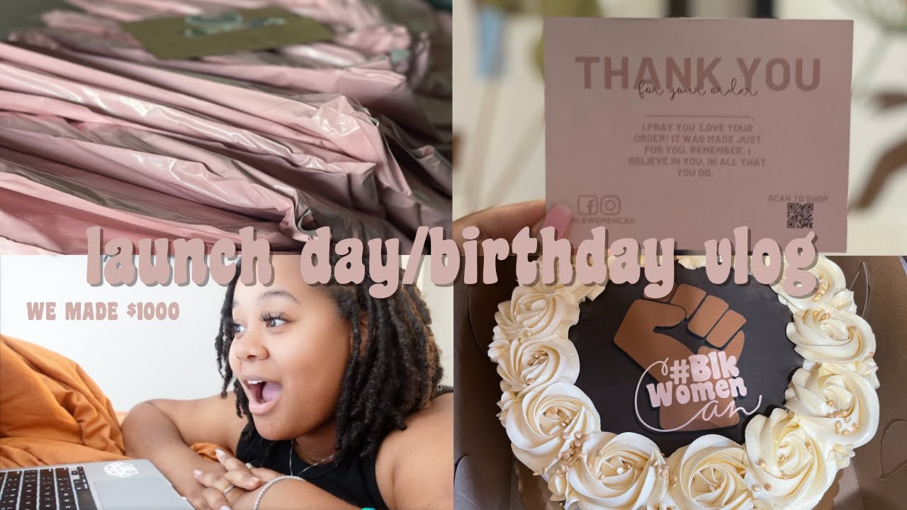 VLOG: Watch me launch my NEW business on my BIRTHDAY 😍| We made $1000 in 24 hrs | Raven Jayy