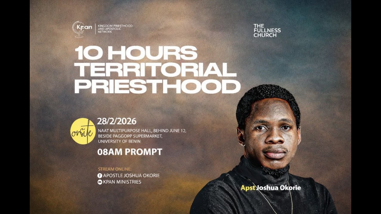 1O HOURS TERRITORIAL PRIESTHOOD | 2ND EDITION 2026 | 1ST SESSION