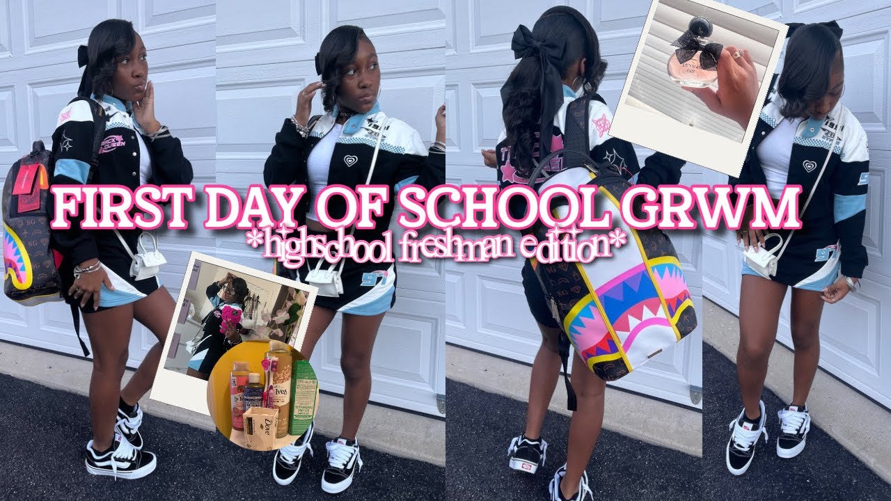 FIRST DAY OF SCHOOL GRWM **highschool freshman edition** !! 🎀🫧