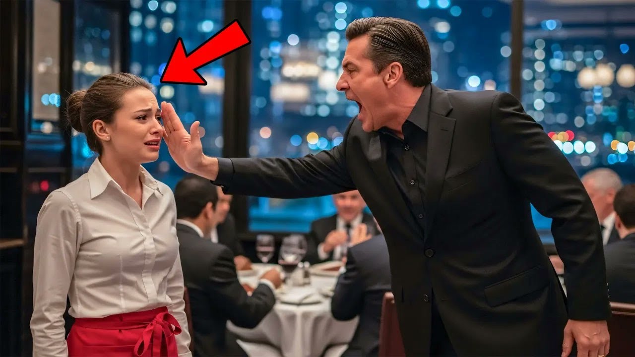 Billionaire Slaps Quiet Waitress—Freezes When She Says, “Dad?”