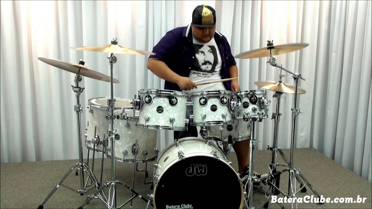 Bateria DW Performance White Marine Sound Check Drum Set