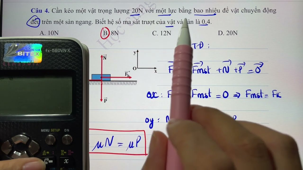 Lý 10|| CĐ3. Lực ma sát | Lý thuyết & Bài tập trọng tâm | Tự luận và trắc nghiệm (chương trình mới)