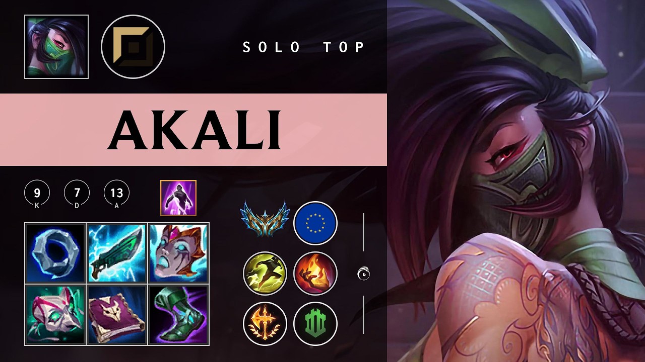 Akali Top vs Ornn - EUW Challenger Patch 26.04