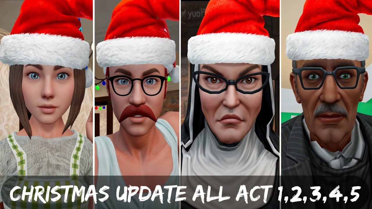 Schoolboy Escape Runaway - Christmas Update Act 1,2,3,4,5 Full Gameplay