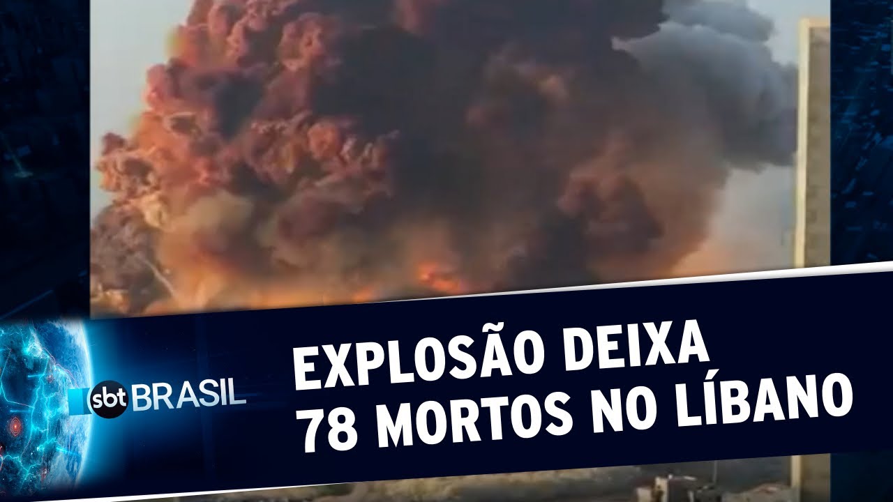 Explosão deixa pelo menos 78 mortos e milhares de feridos no Líbano | SBT Brasil (04/08/20)