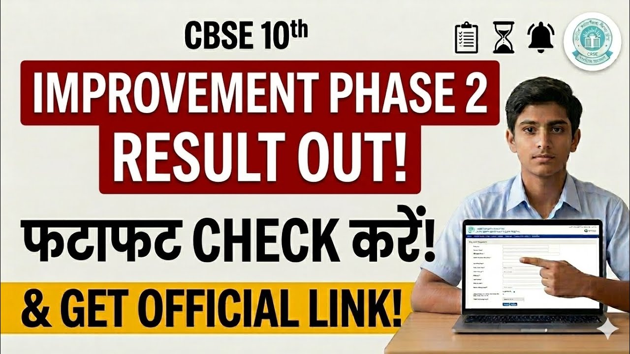 CBSE Class 10 Phase 2 Result Anytime Now? Official Update #10thimprovementresult #class10result2026