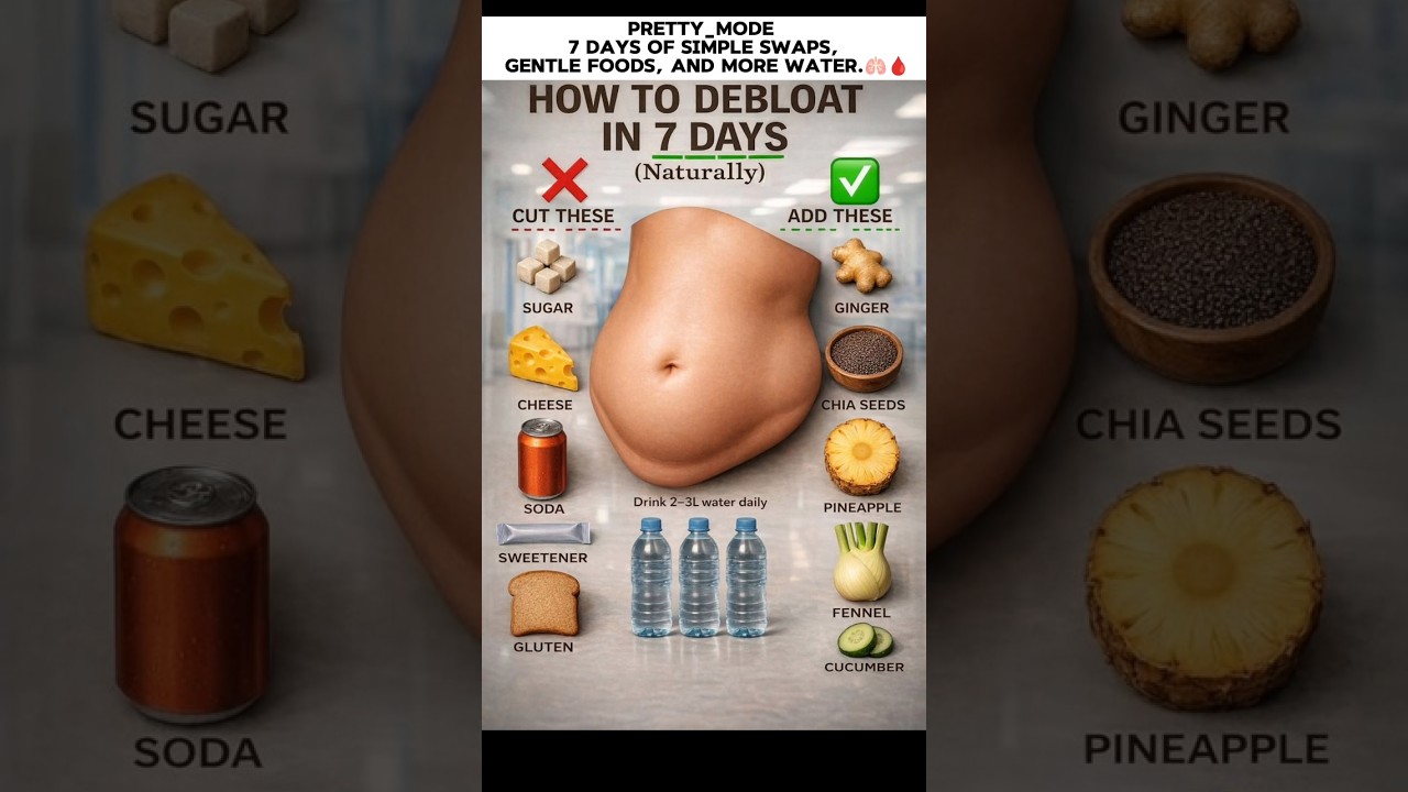 7 days of simple swaps, gentle foods, and more water.
