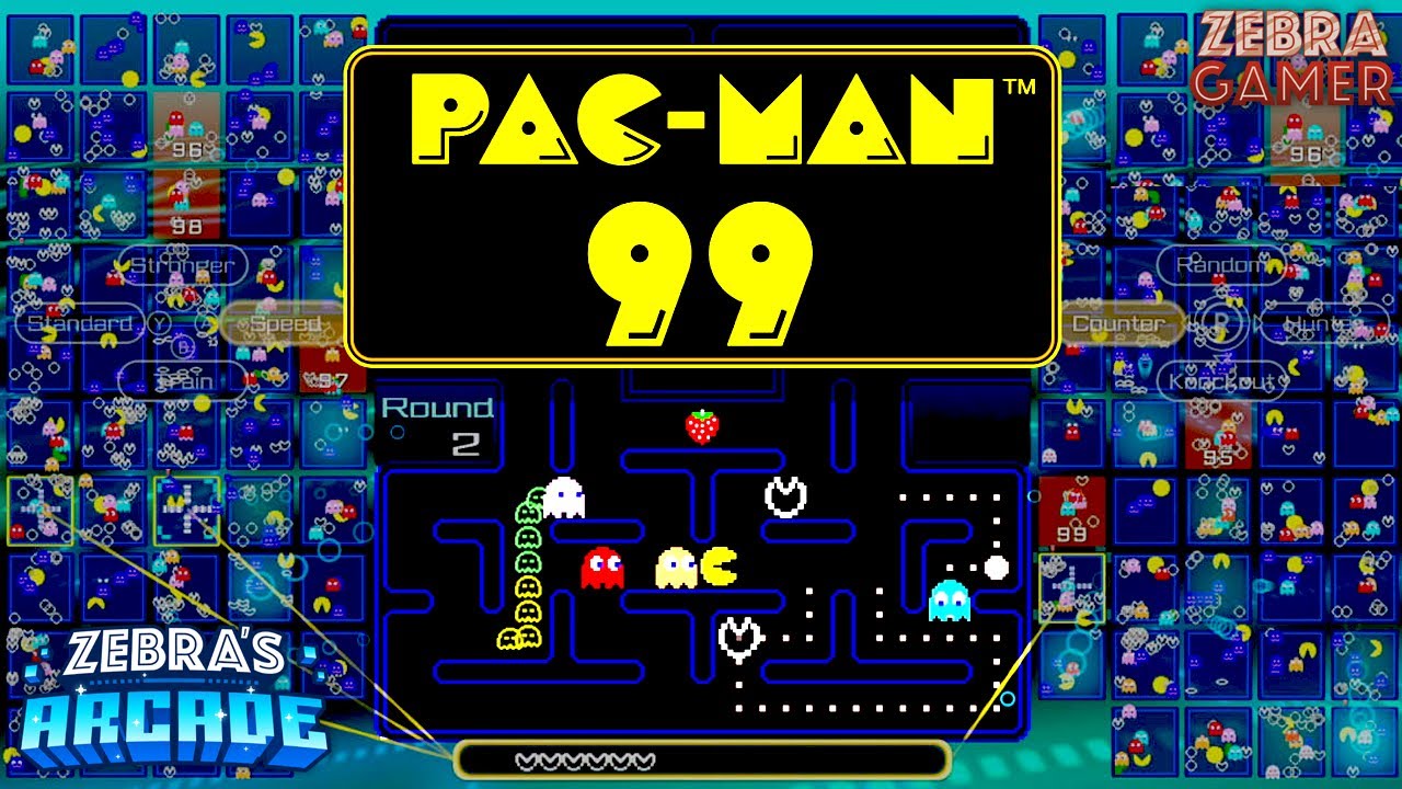 PAC-MAN 99 Nintendo Switch Online Gameplay - Zebra's Arcade!