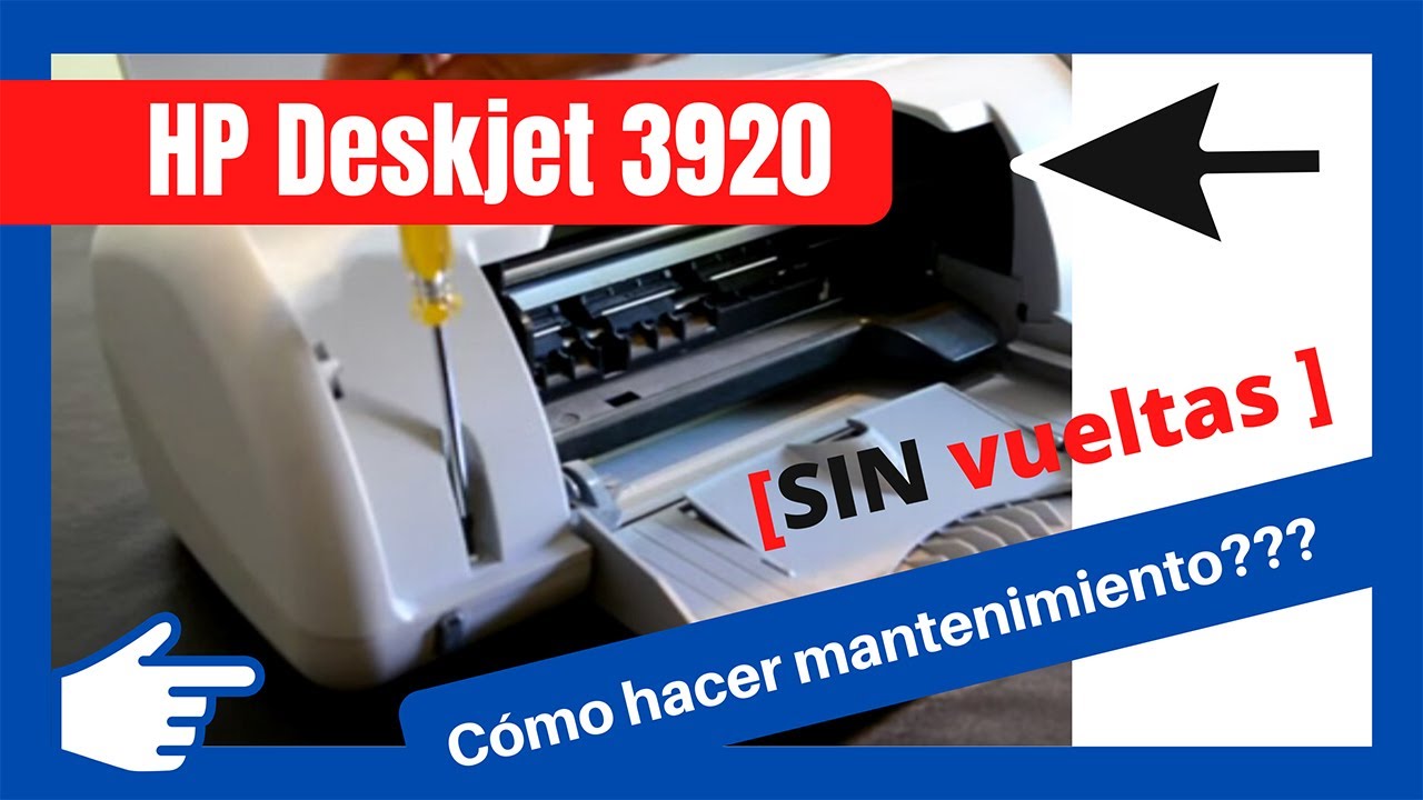 LIMPIAR y LUBRICAR 💚 impresora HP Deskjet 3920 [⭐ MANTENIMIENTO de impresora HP] 📌 FÁCIL!! en 10 min