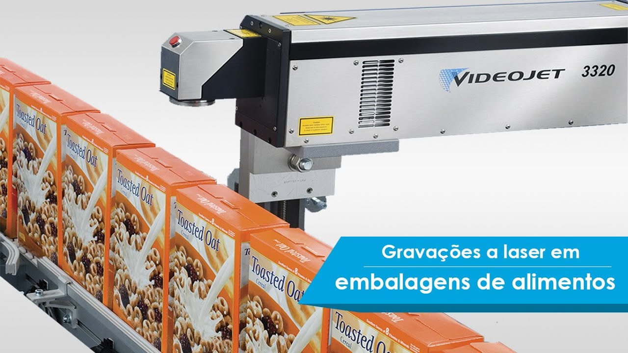 Laser de fibra Videojet 7230 e 7330 para alimentos, bebidas e CPG