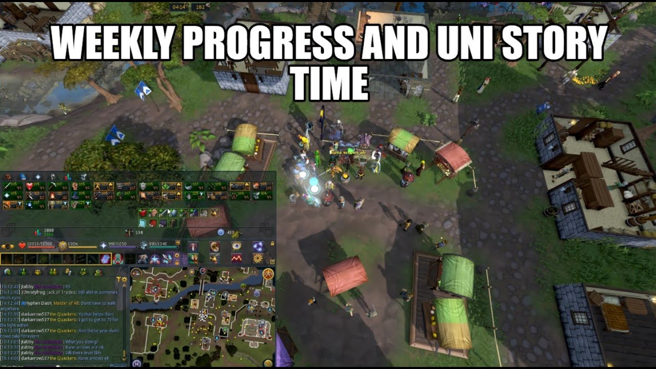 Weekly progress and uni story time | Runescape 3