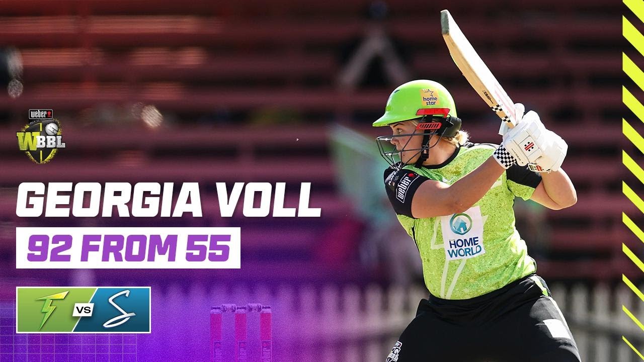 Georgia Voll Goes Beserk! | Sydney Thunder v Adelaide Strikers | #WBBL10