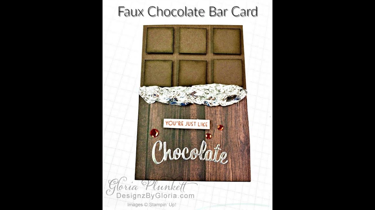 Faux Chocolate Bar Card