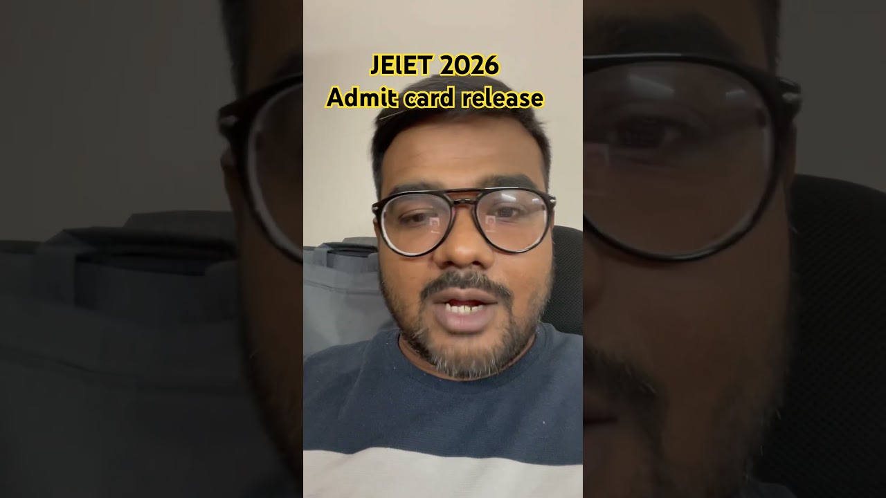 JELET 2026 admit card release #jelet2026#shorts#jelet