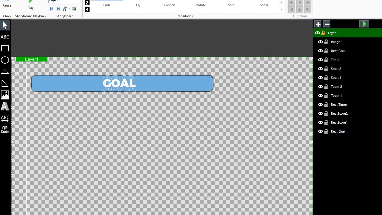 Goal Typography Animation In Scoreboard (vmix + Gt Title Designer + UTC)