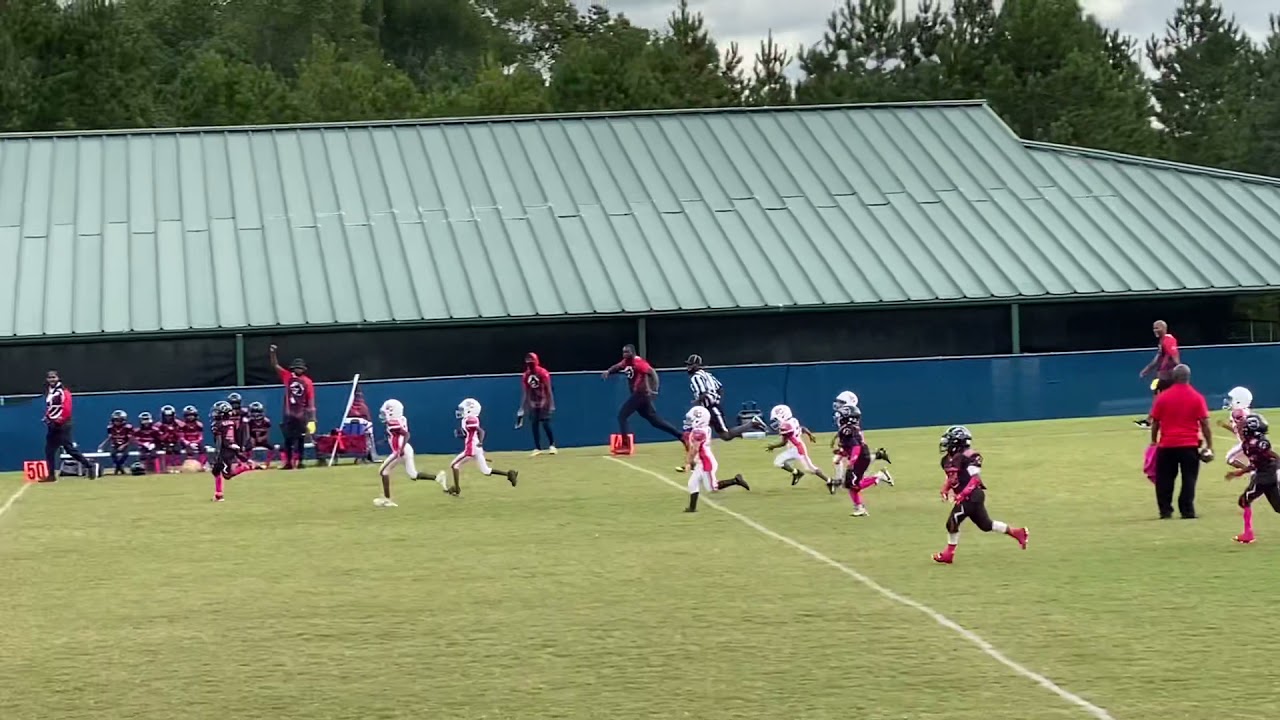 Georgia Elite Stallions 7U 91 yards catch touchdown by #4 Zyan Wilson