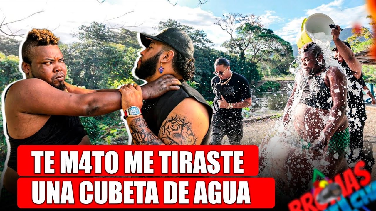 LO M4TO ME TIRO CUBETA DE AGUA CON HIELO