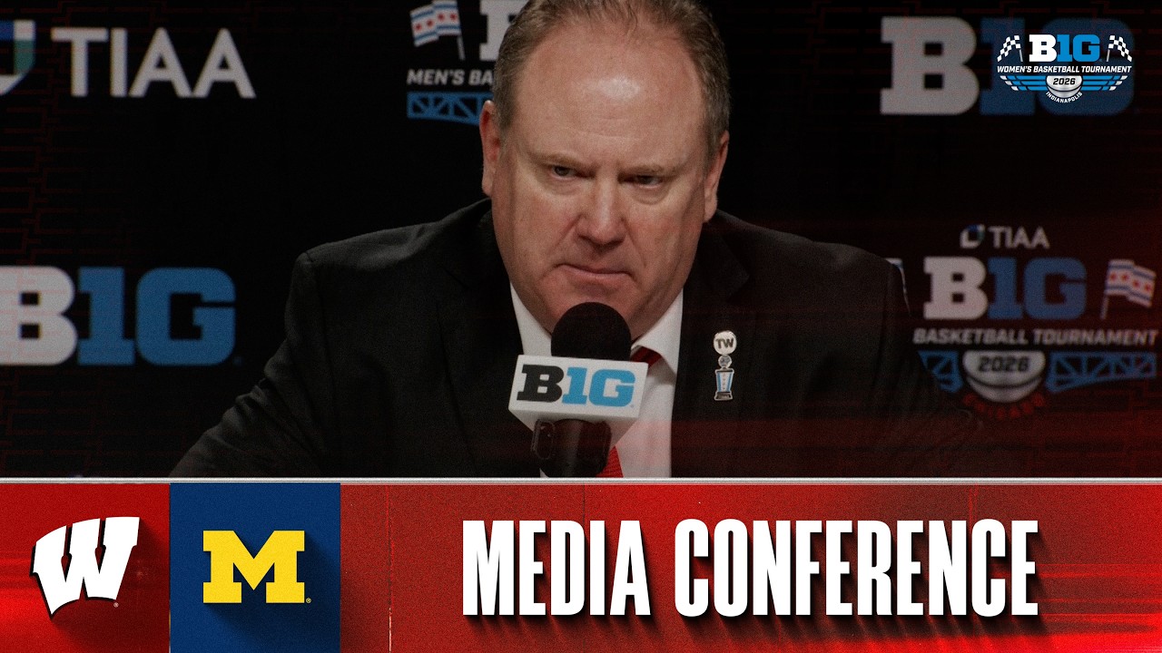 Postgame Media Conference vs Michigan (BTT) || Wisconsin Basketball || March 14, 2026