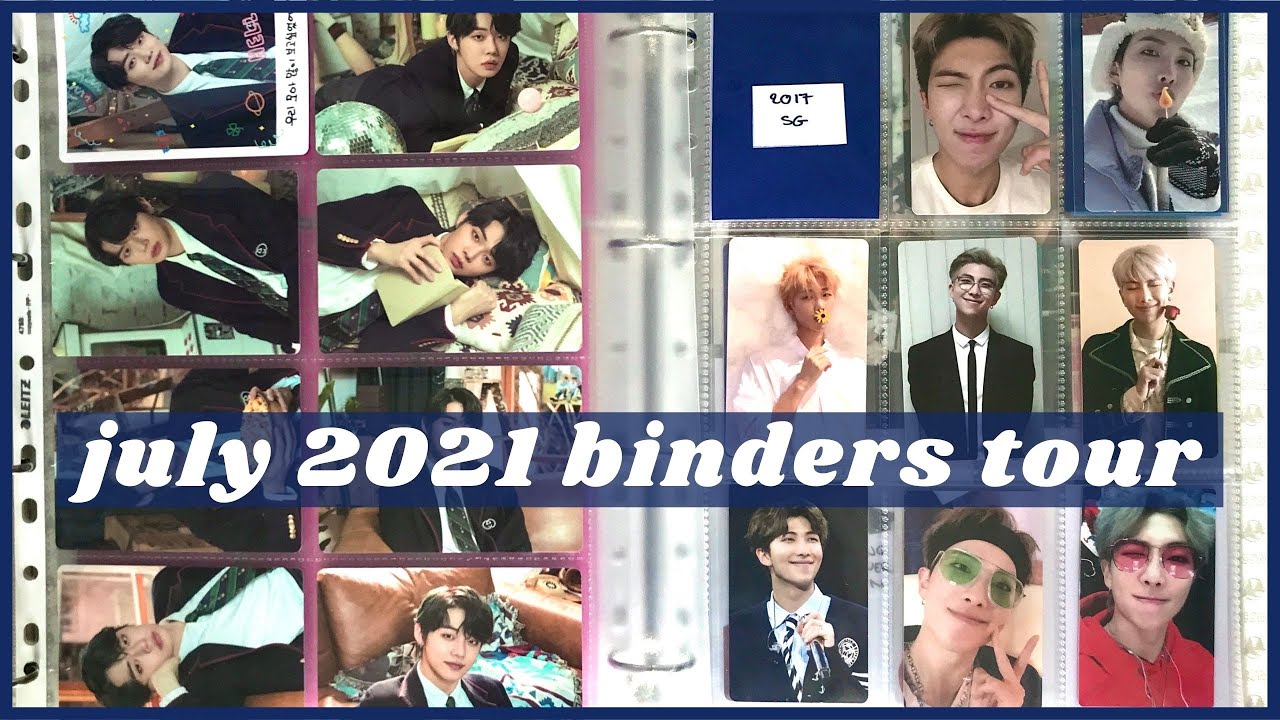 ✨ my entire photocard collection + mid-year binder flip through | bts, txt, ptg, purple kiss, loona