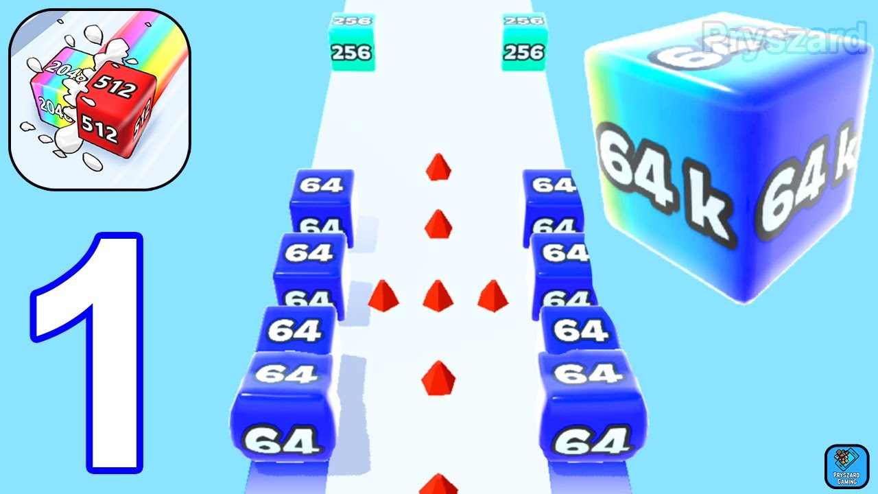 Jelly Run 2048 - Gameplay Walkthrough Part 1 64K Number Unlocked Math Game (iOS,Android Gameplay)