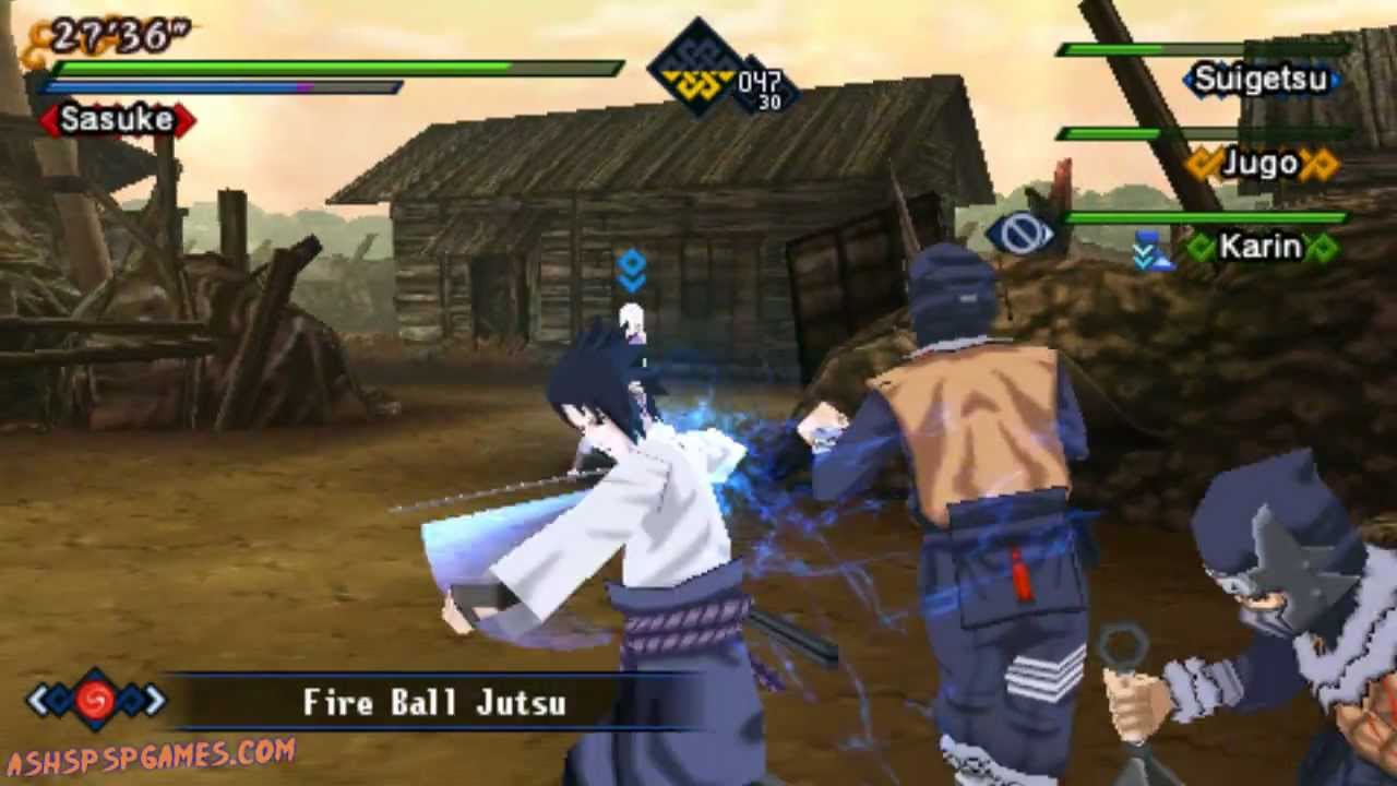 Naruto Shippuden: Kizuna Drive - PSP - Ch. #13. The Hidden Dream vs Hebi [1/2]