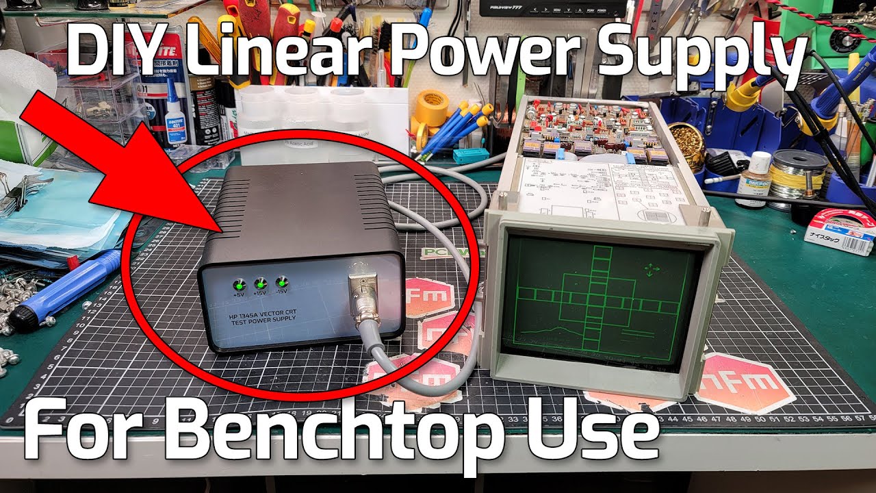 DIY Benchtop Linear Power Supply for HP 1345A / HP 4145A and 4145B