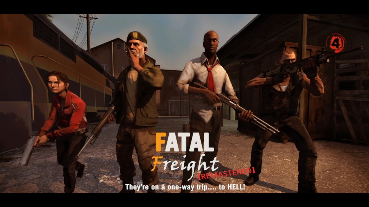 Foxy Jump Scare! || Left 4 Dead 2 - Fatal Freight (Custom Map)