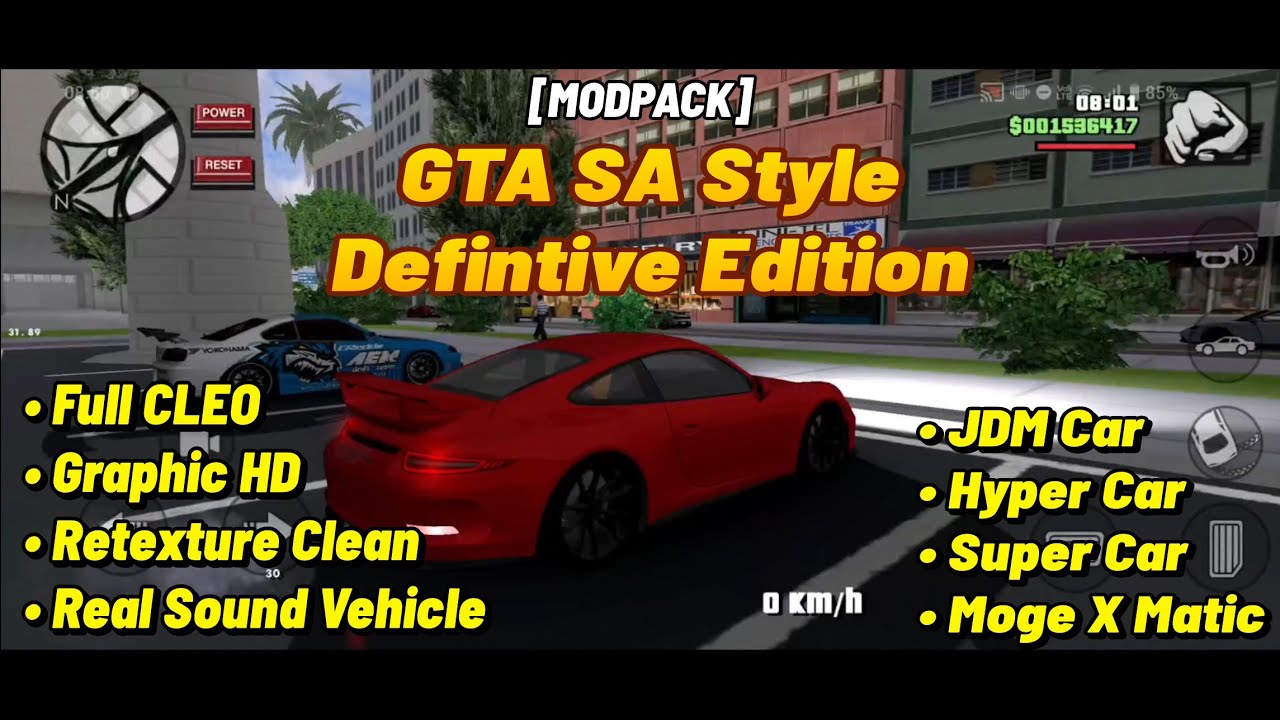 SHARE‼️ MODPACK GTA SA STYLE DEFINITIVE EDITION | FULL MOD KENDARAAN + REAL SOUND‼️