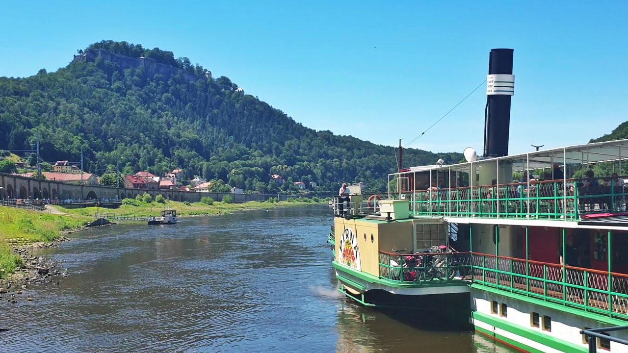 von bad schandau auf die festung königstein - dampferfahrt und kleine wanderung/sächsische schweiz