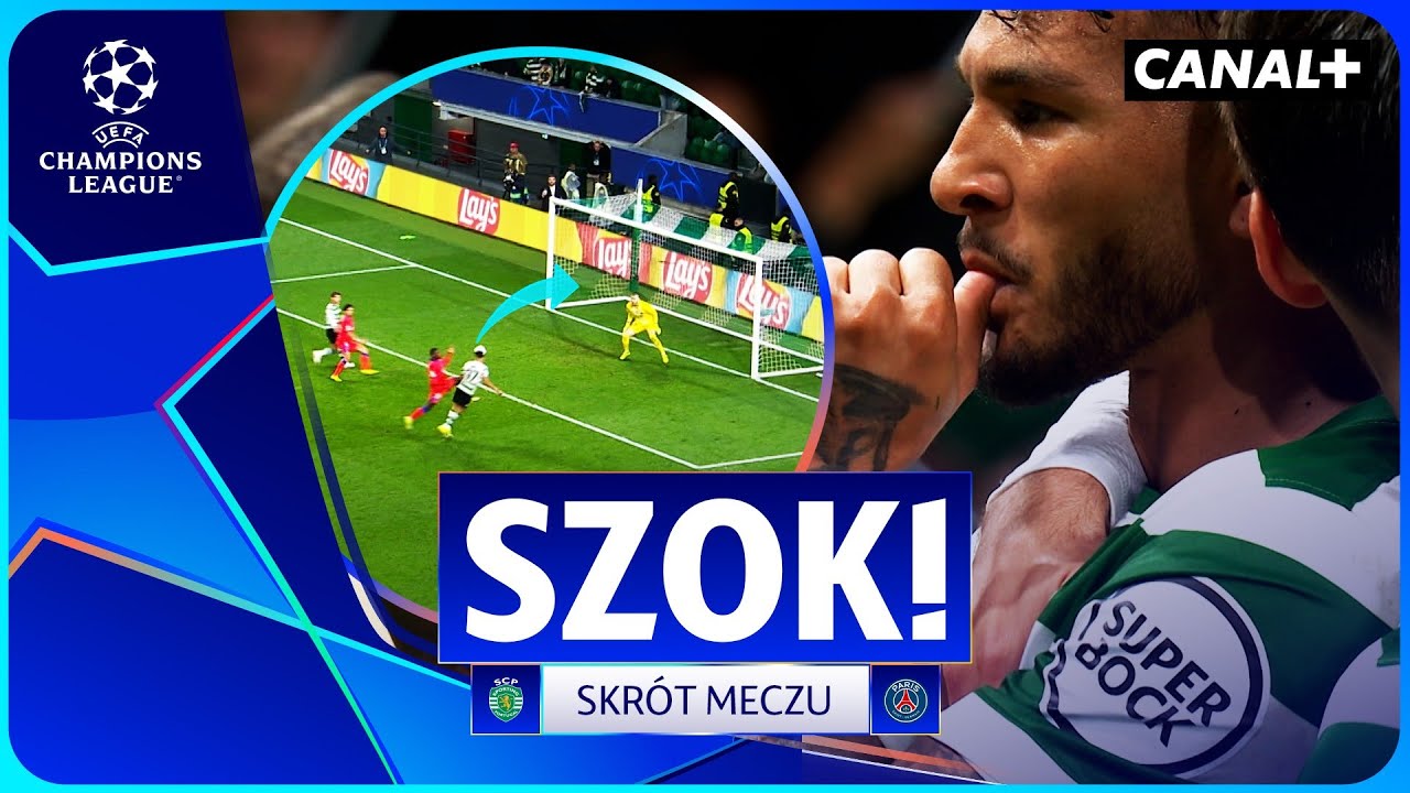 LWY POŻARŁY KSIĄŻĘTA! SENSACJA W LIZBONIE! SPORTING - PSG, SKRÓT MECZU