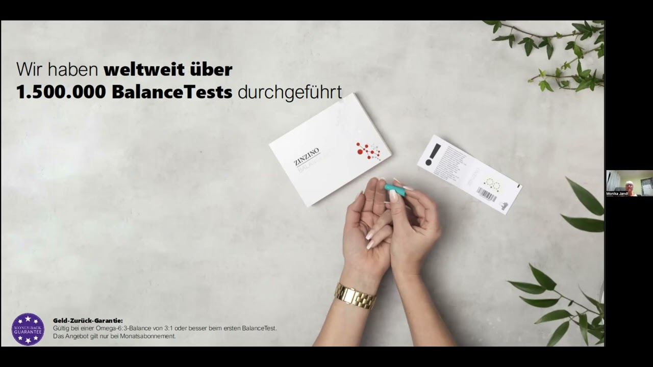 Produktschulung Zinzino mit Heilpraktikerin Monika Jandl